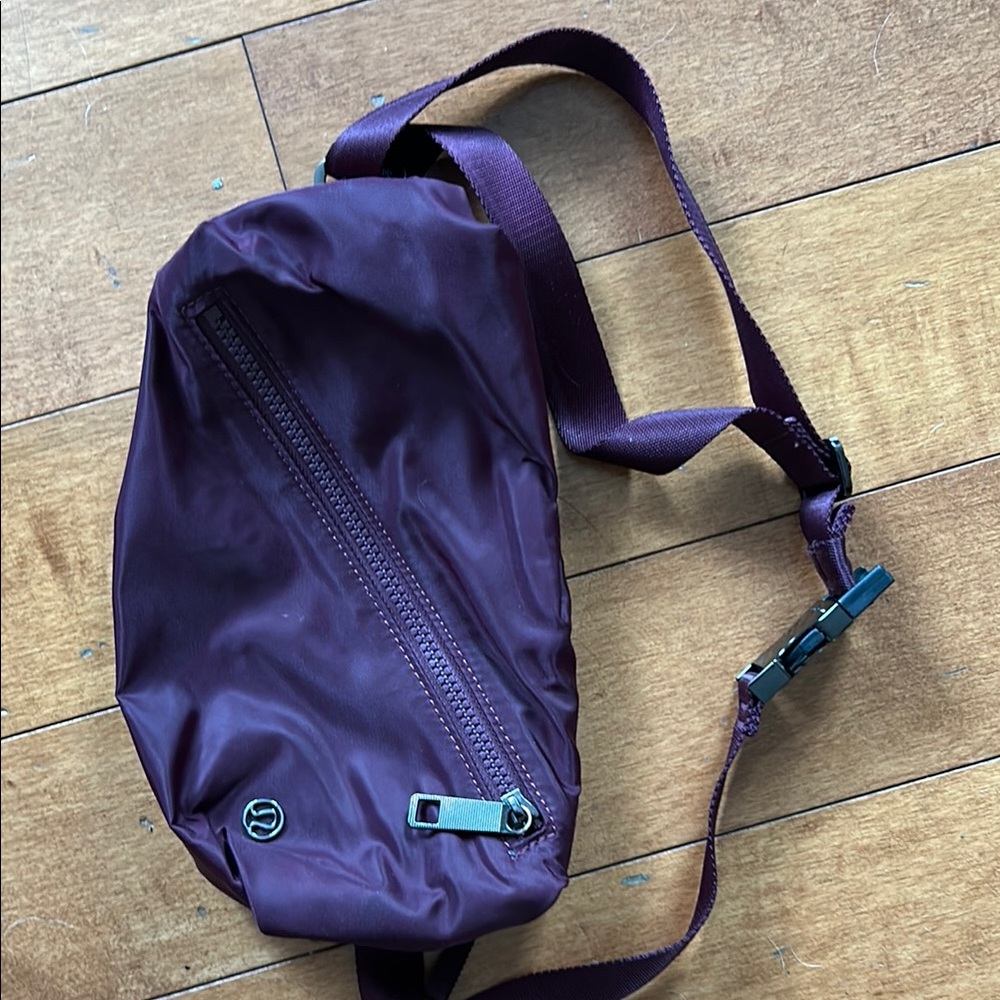 Lululemon Athletica Purple Belt Bag Minimalist Design